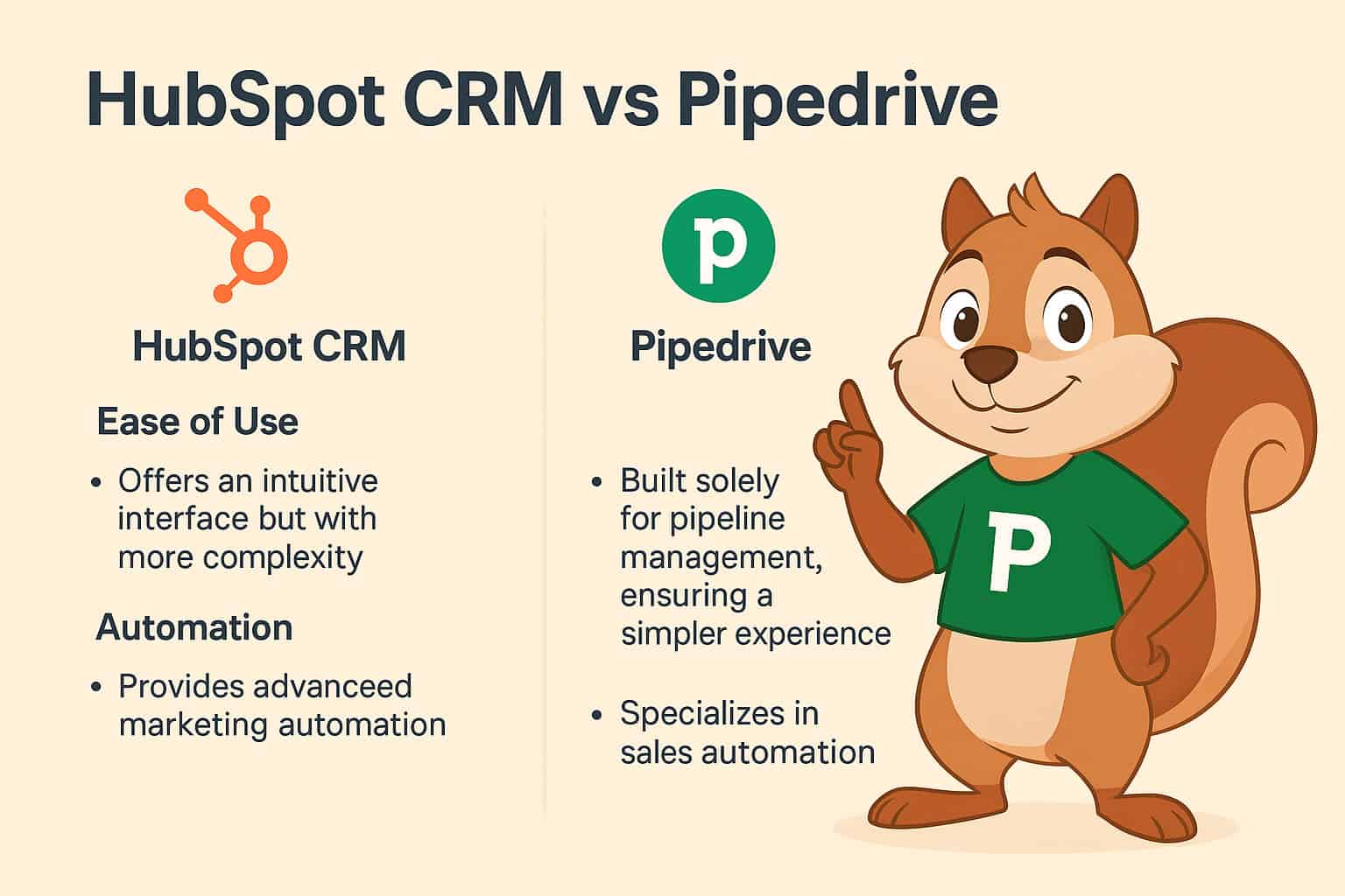 HubSpot CRM vs Pipedrive