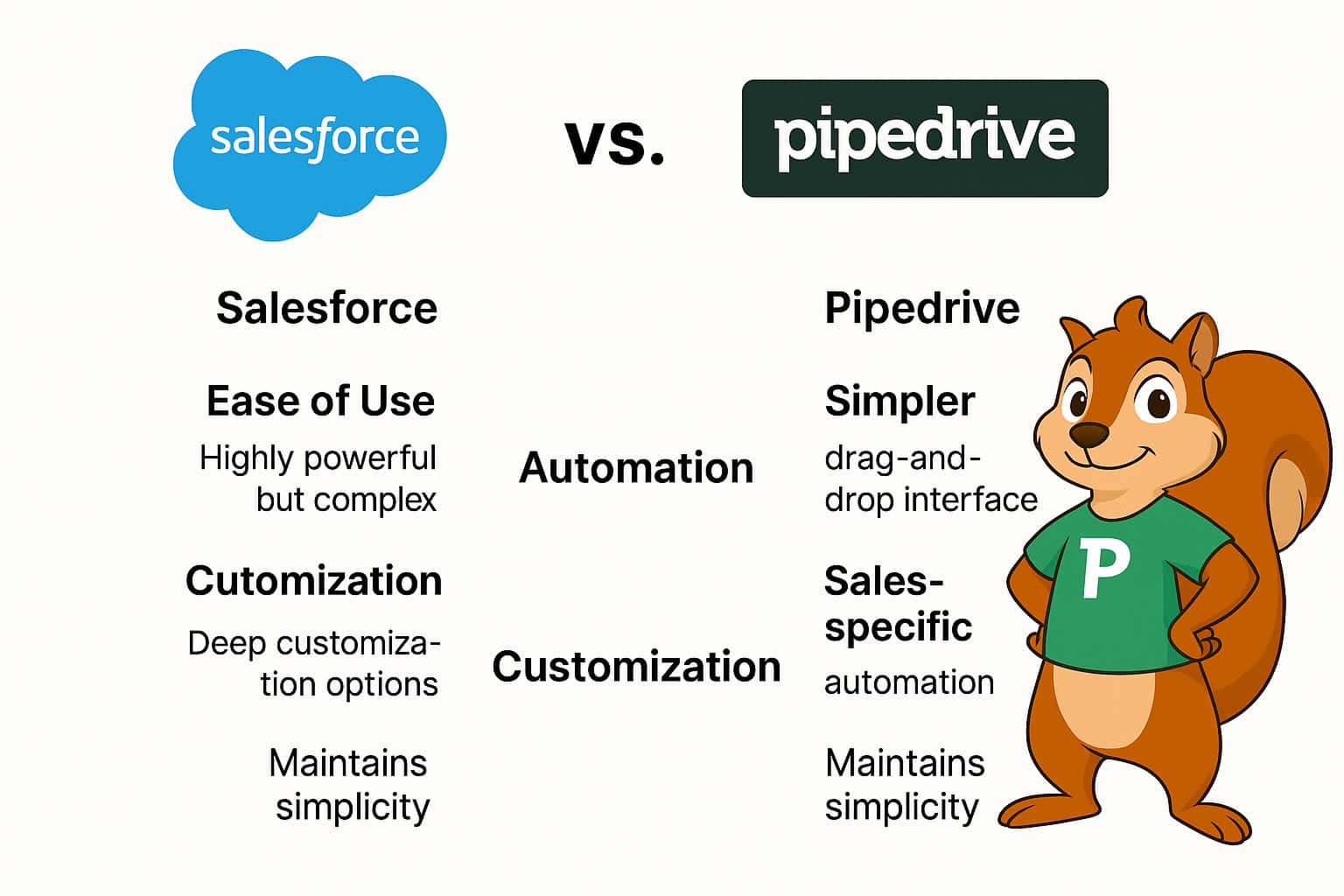 Salesforce vs Pipedrive
