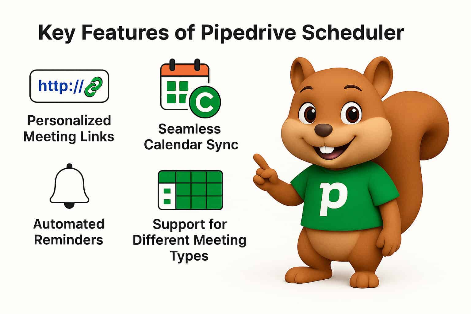 Key Features of Pipedrive Scheduler