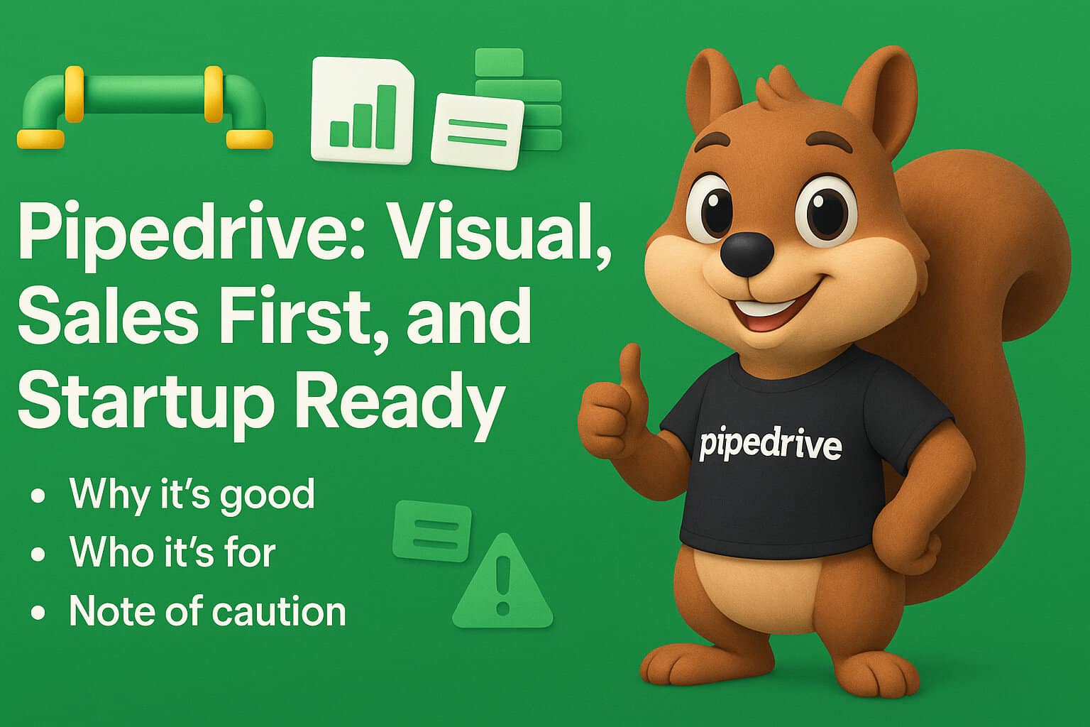 Pipedrive: Visual, Sales First, and Startup Ready Pipedrive Visual, Sales First, and Startup Ready