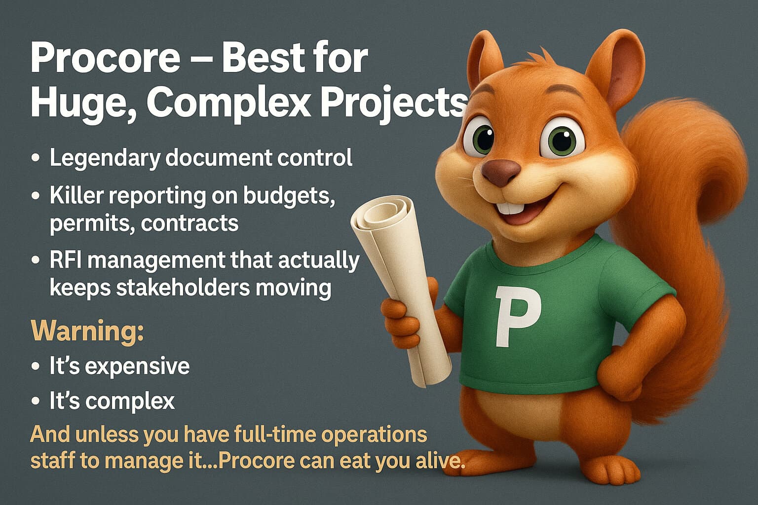 Procore – Best for Huge, Complex Projects