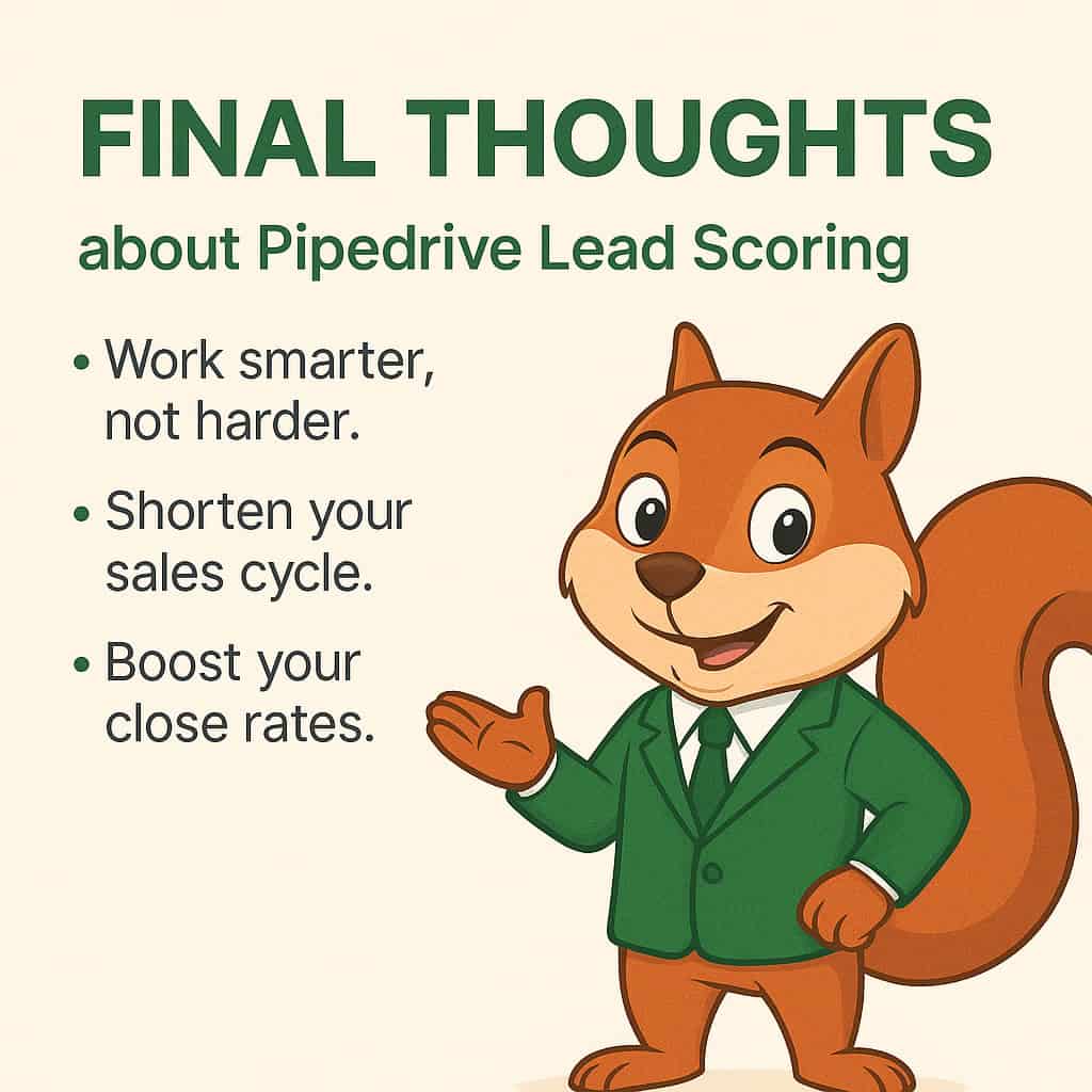 Final Thoughts about Pipedrive Lead Scoring