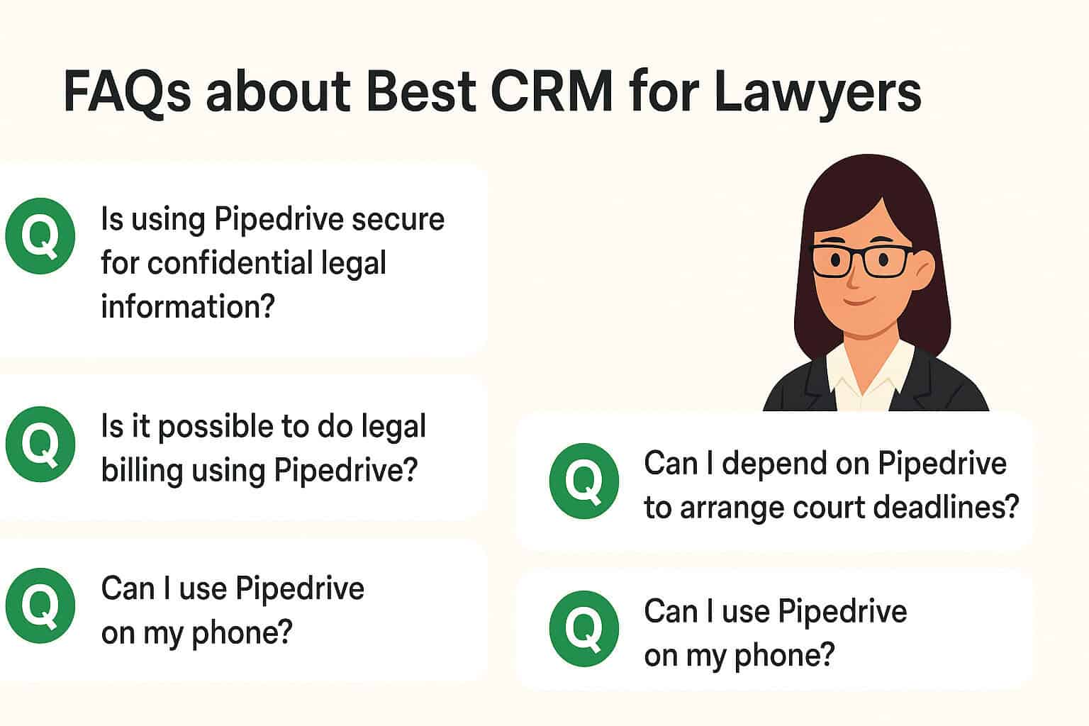 FAQs about Best CRM for Lawyers