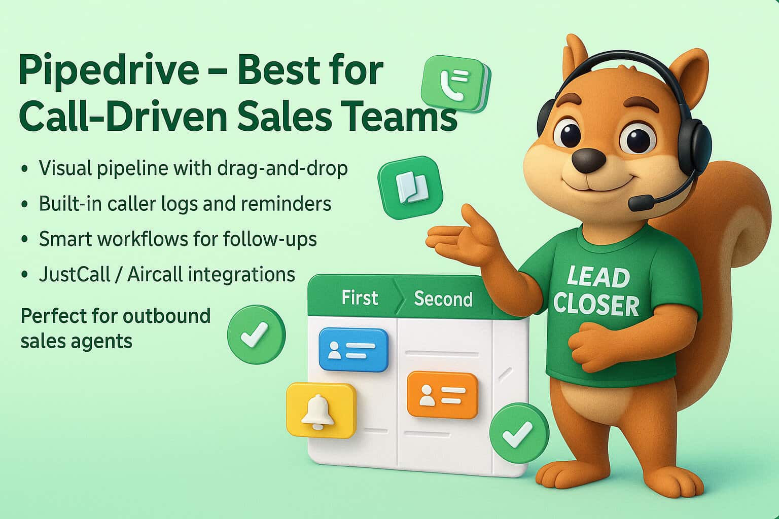 Pipedrive – Best for Call-Driven Sales Teams