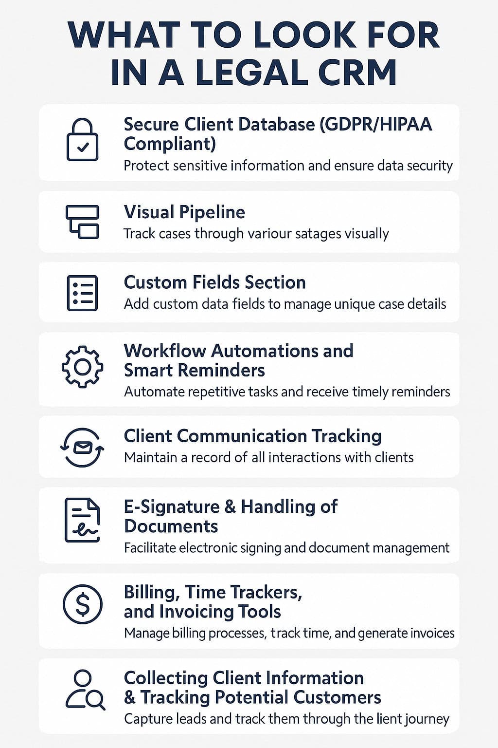 What to Look for in a Legal CRM: Features That Truly Support Law Firms