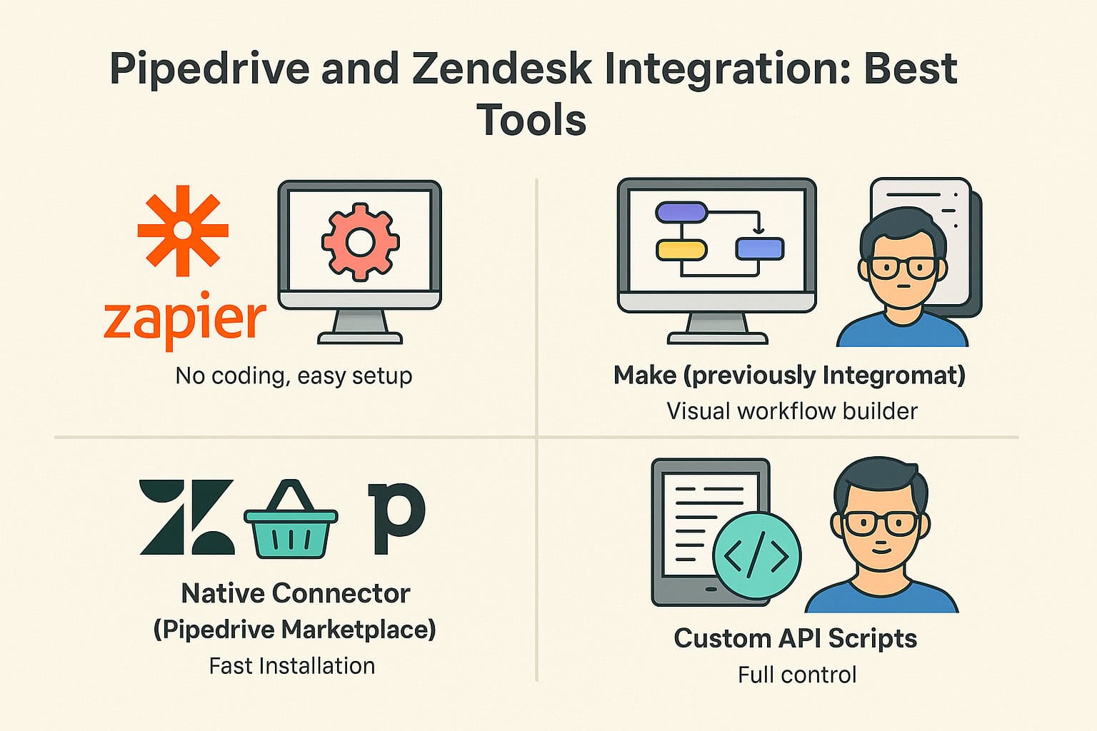 Pipedrive and Zendesk Integration: Best Tools