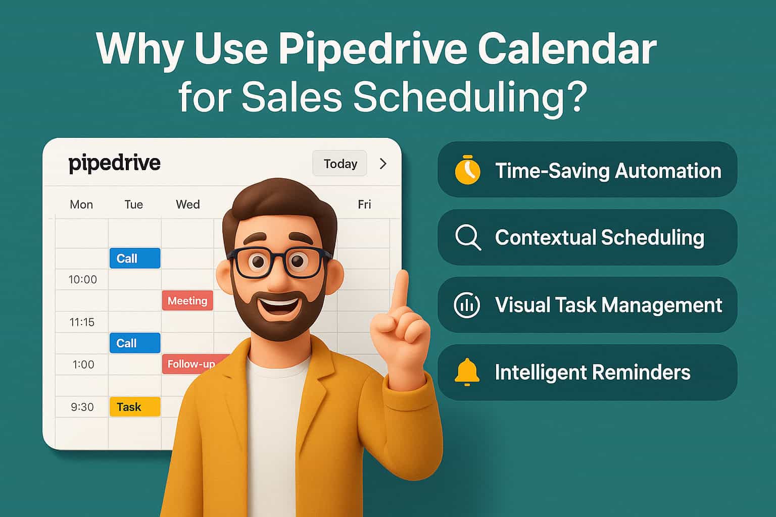 Why Use Pipedrive Calendar for Sales Scheduling