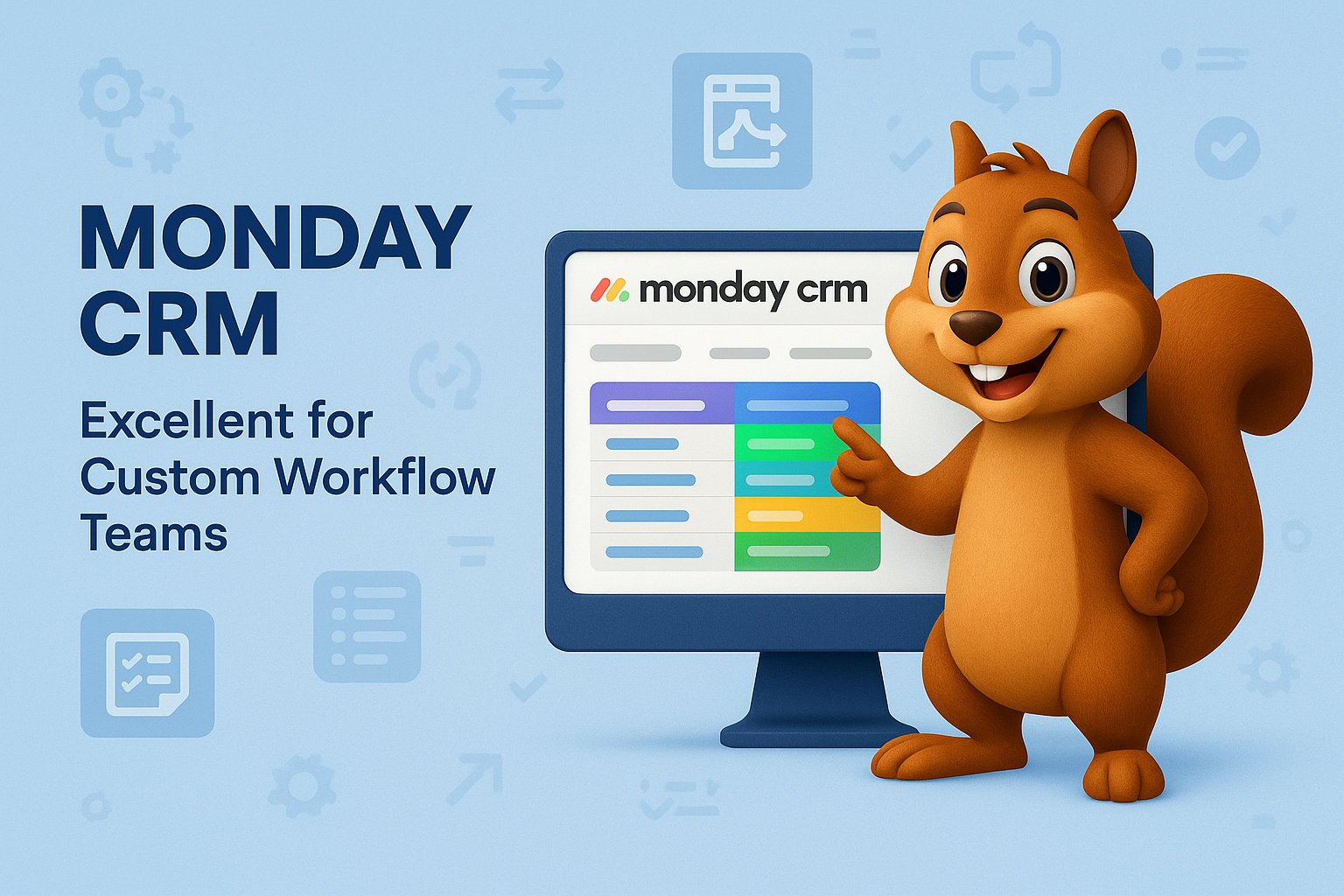 Monday CRM - Excellent when used in Custom Workflow Consulting Teams