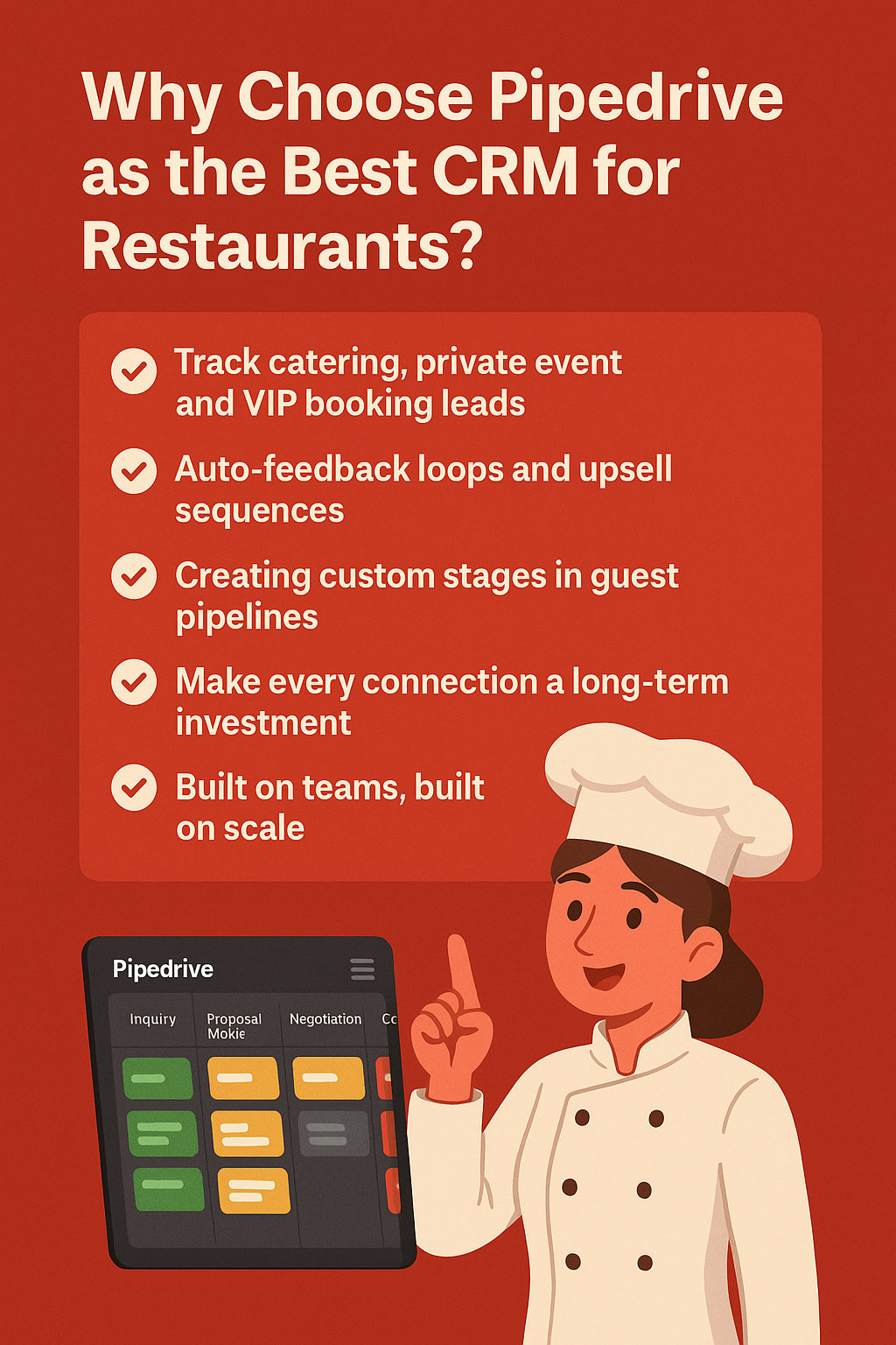 Why Choose Pipedrive as the Best CRM for Restaurants?