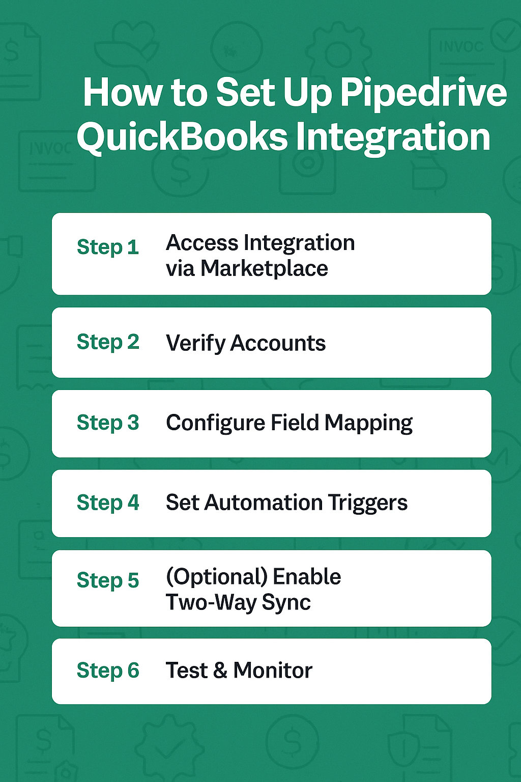 How to Set Up Pipedrive QuickBooks Integration